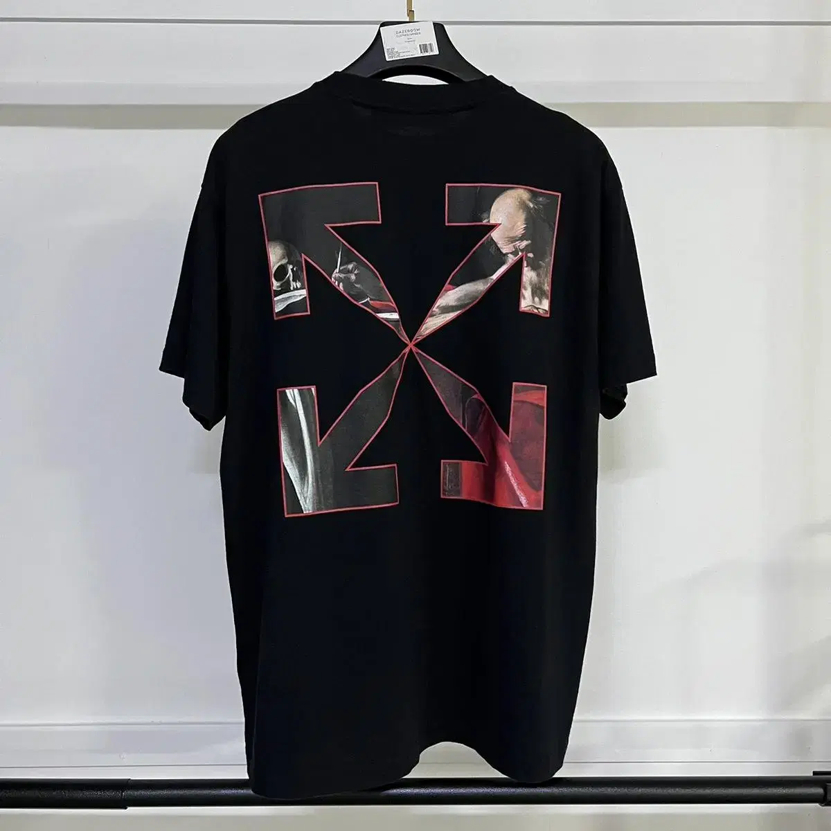 [XS]100 Department store version off-white Caravaggio vahn short sleeve black