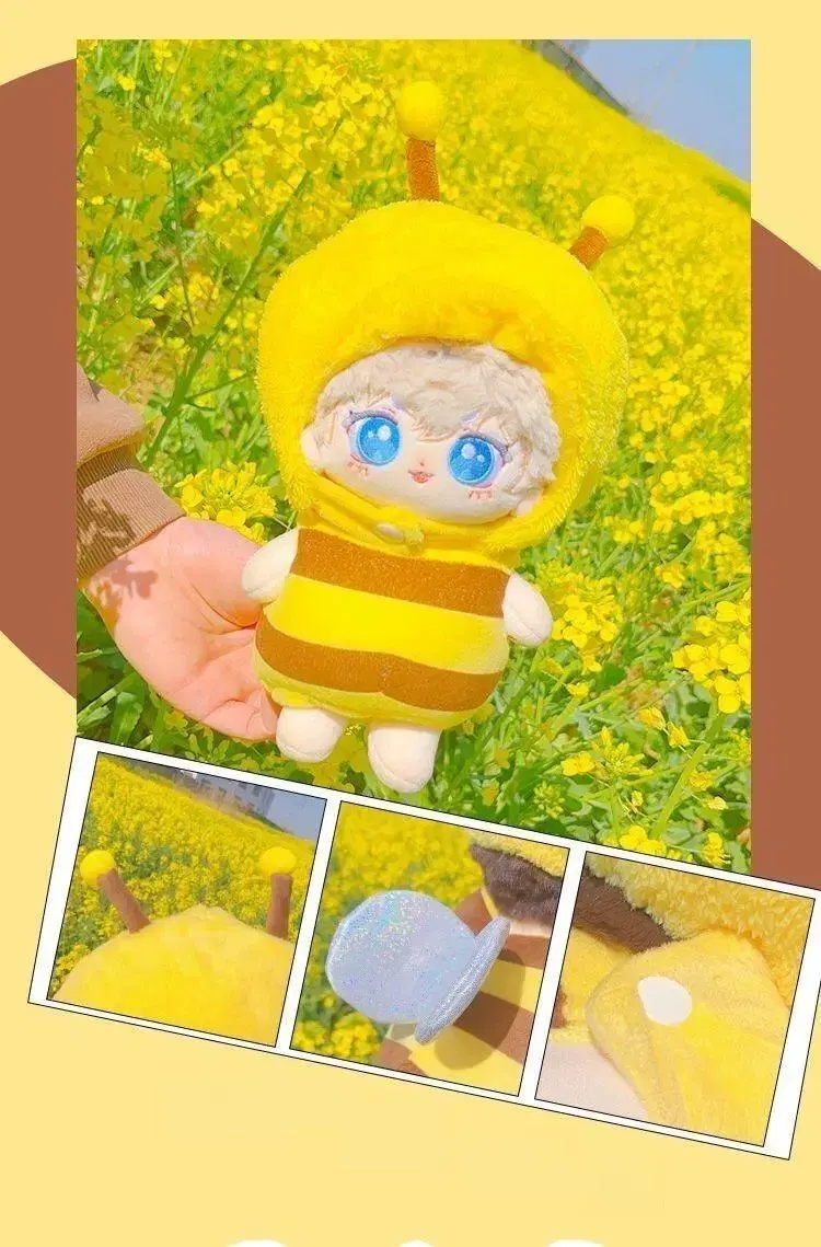 Over cute bees doll clothes 10cm 15cm 20cm