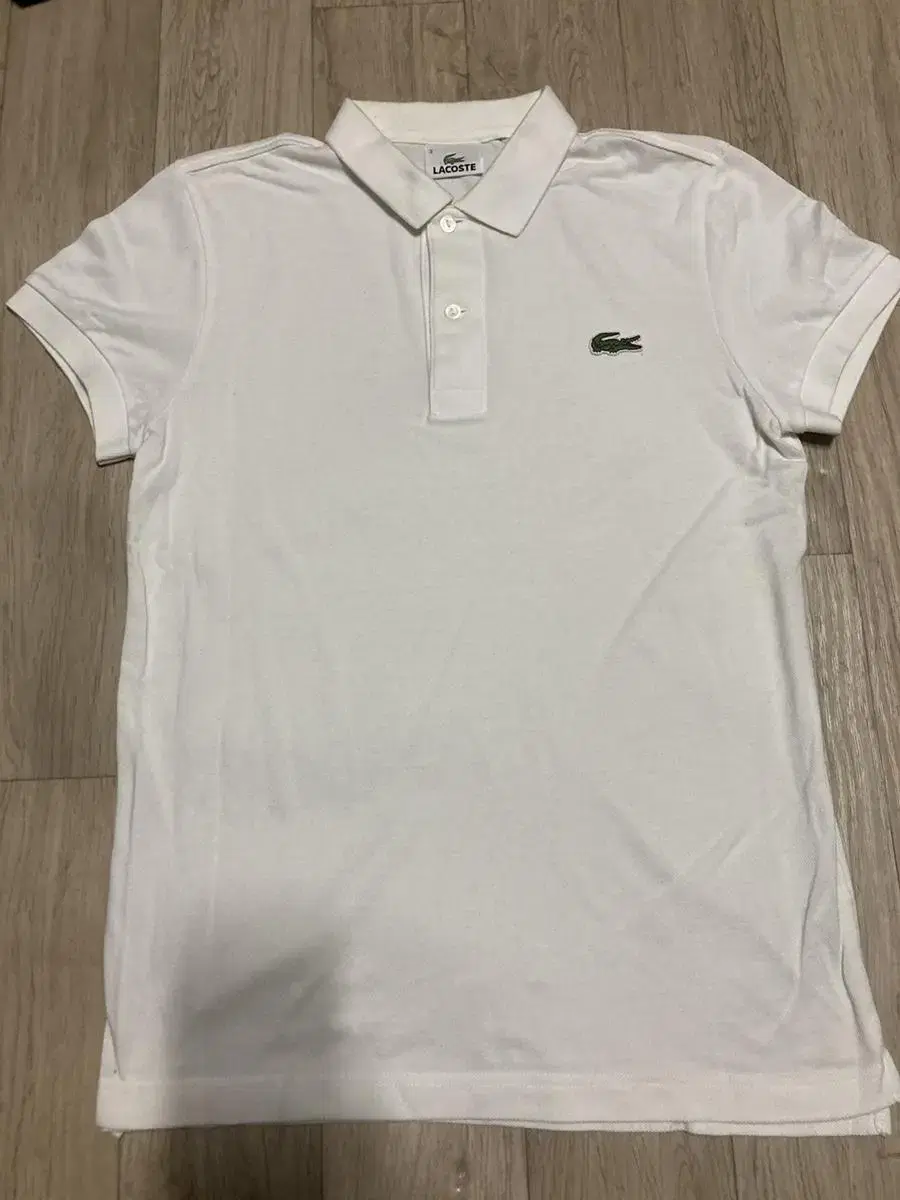 Lacoste white piqué T-shirt