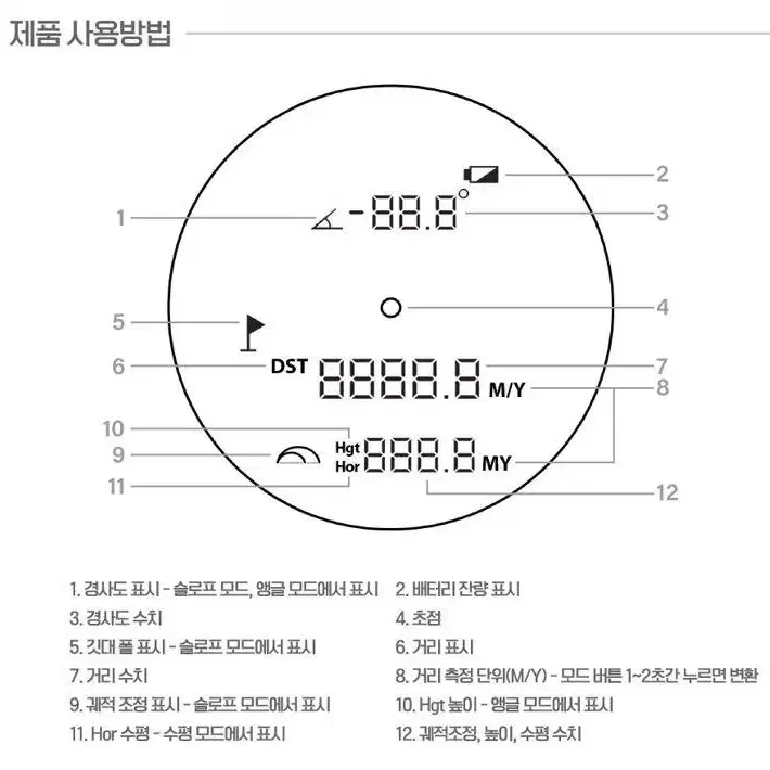 [무료배송]레이저 골프 900미터 거리측정기 방진 방수 거리보정 진동기능