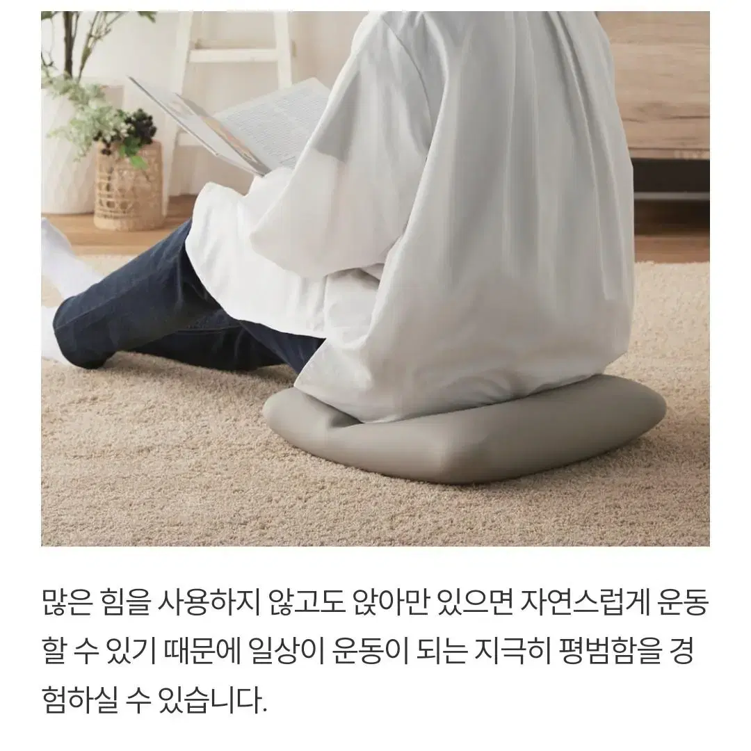 허리안좋은분 밸런스쿠션 앉아만있어도 코어운동 / 허리디스크 홈트레이닝