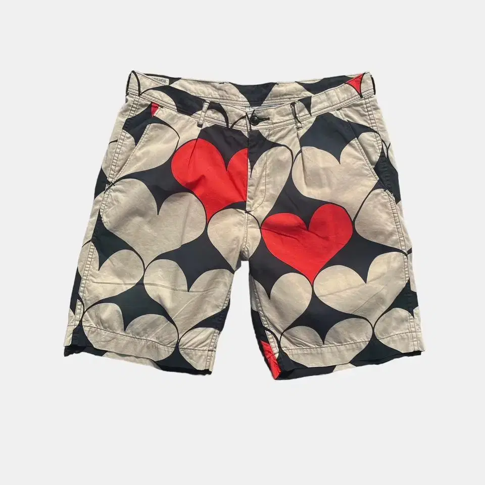 bohemians heart pattern shorts