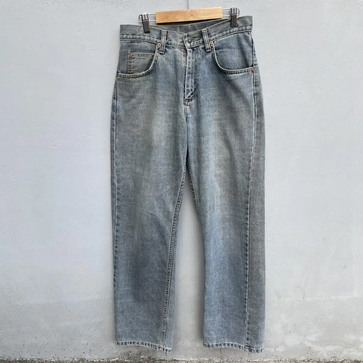 1990s lee riders blue grey denim pants