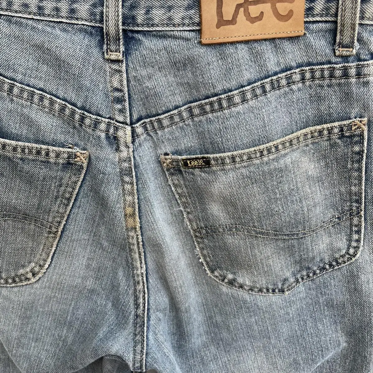 1990s lee riders blue grey denim pants