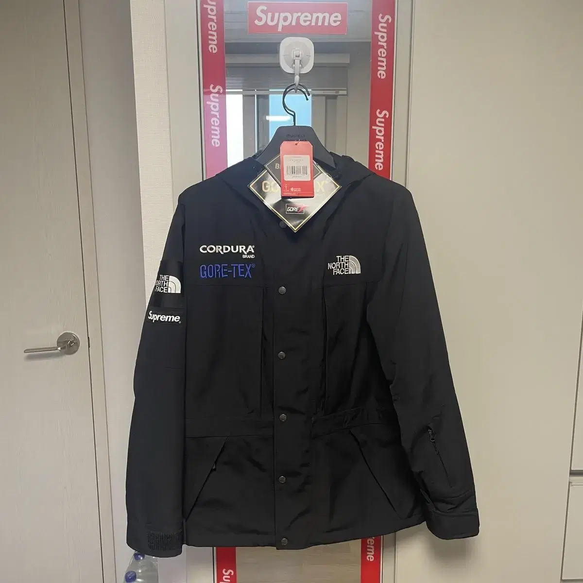 [L]Supreme x The North Face 18FW Expedition Jacket Black