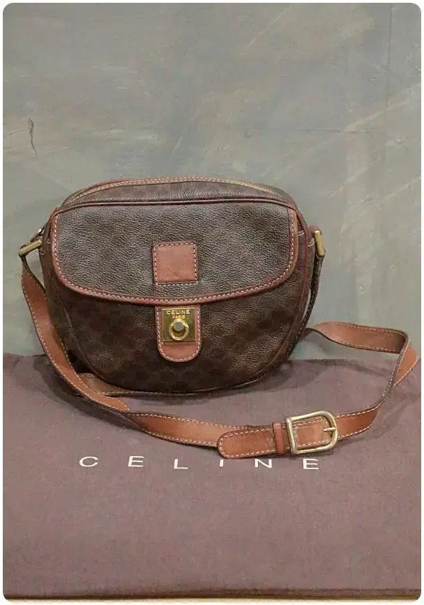 Seline Vintage Blazon Macadam Crossbody Bag (55% off)