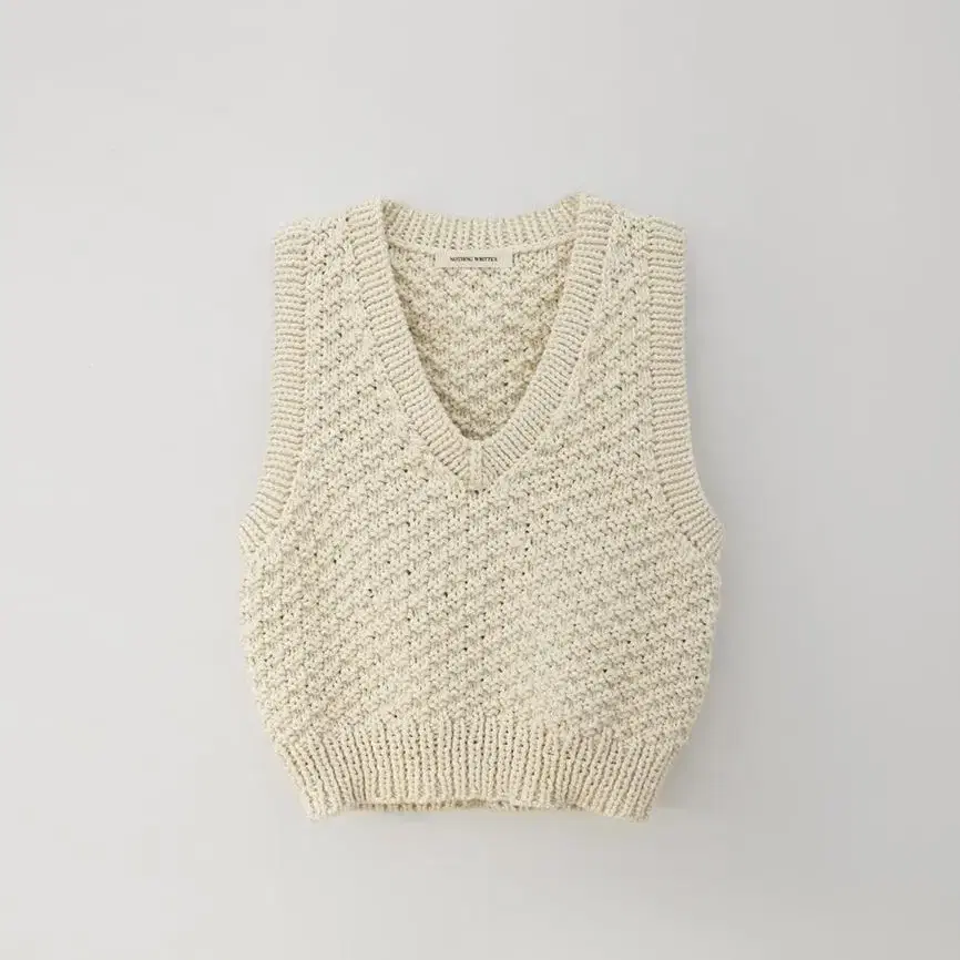 낫띵리튼 danish cotton vest 대니쉬 코튼 베스트 니트 조끼