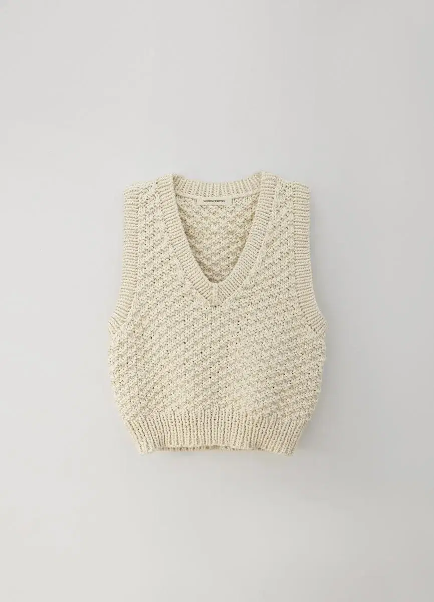 낫띵리튼 danish cotton vest 대니쉬 코튼 베스트 니트 조끼