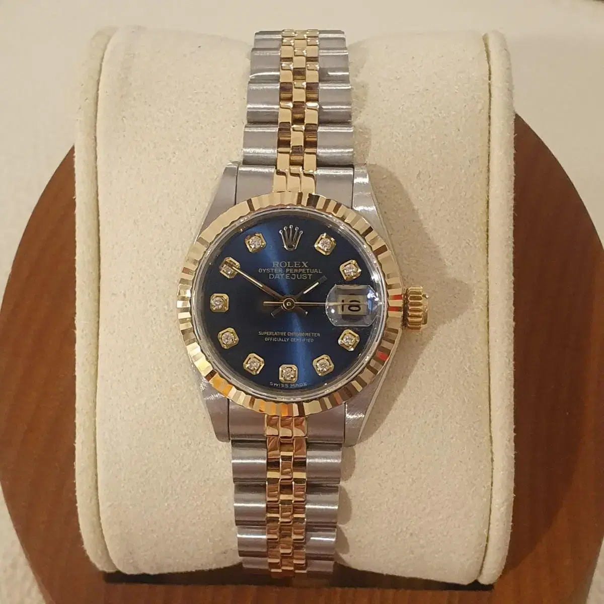 Rolex Women's Deyjust 69173 Blueboard Ten Points