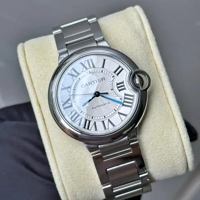 까르띠에 발롱 블루 36mm 스틸 오토매틱