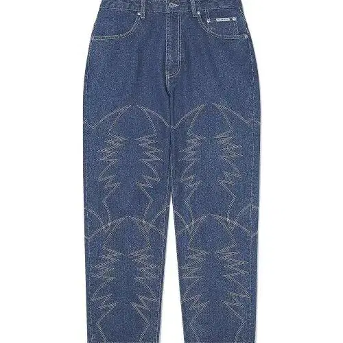 (L)디스이즈네버댓 데님팬츠 Embroidery Jean Mid Blue