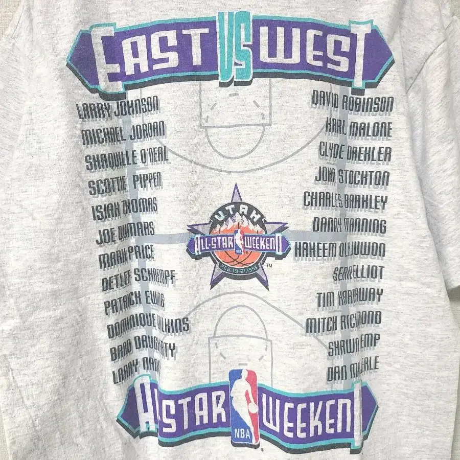 salem 1993 nba all-star NBA올스타 빈티지티셔츠