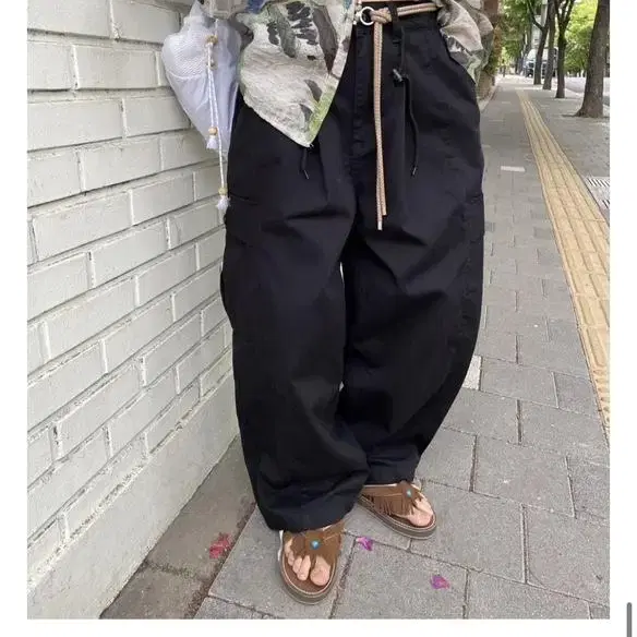 모래하우스 카고팬츠 와이드팬츠 walnut cargo pants