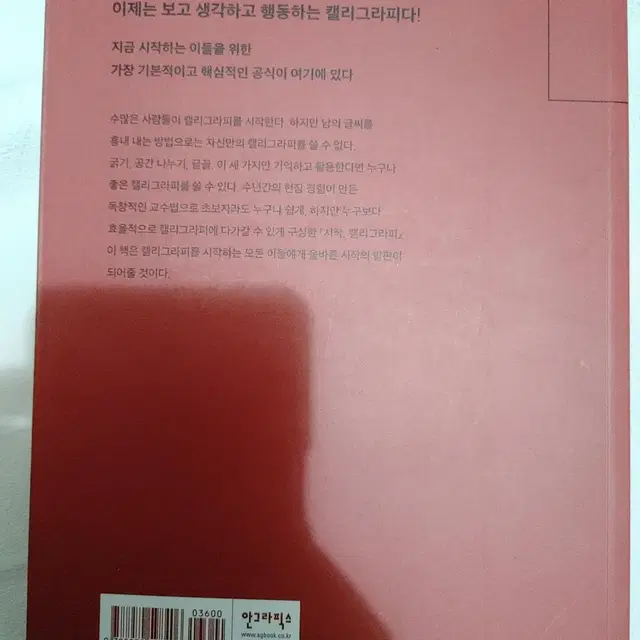 시작 캘리그라피 디자인이론 예술 도서 책