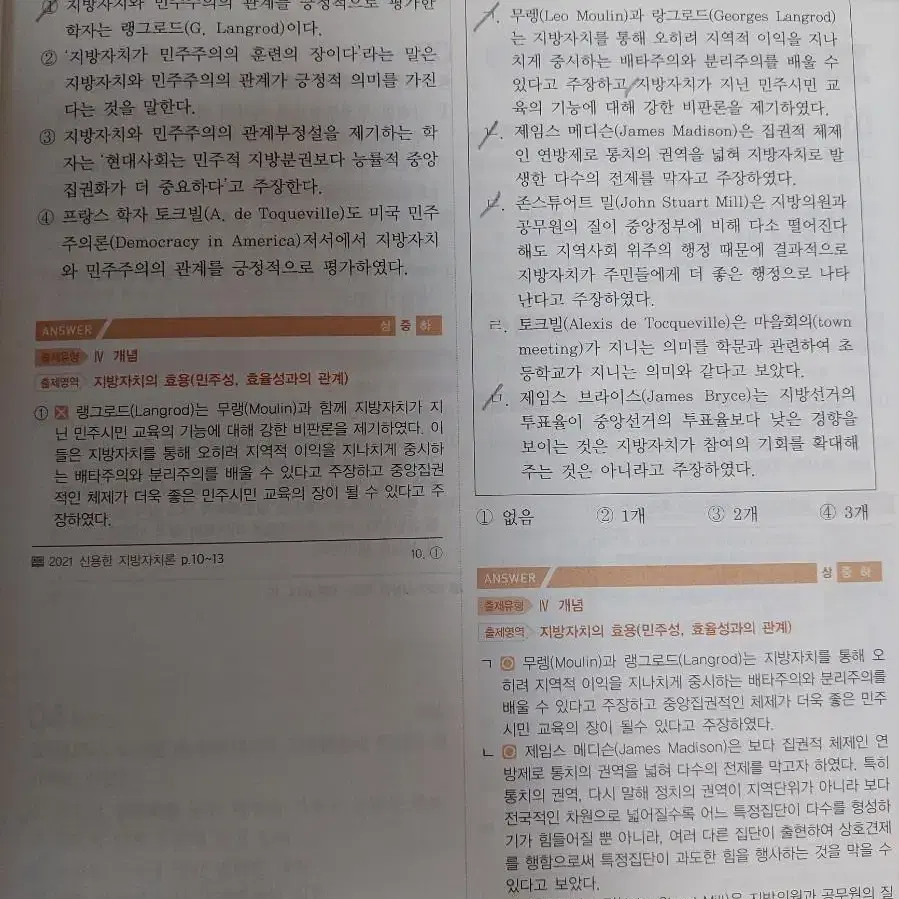 2021 신용한 지방자치론 기출 문제집