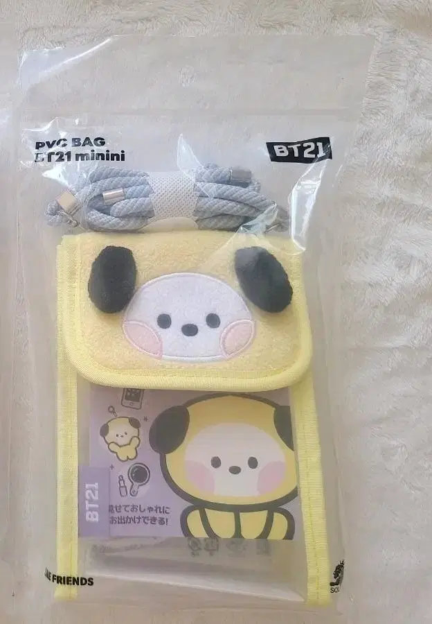 일본 bt21 미니니 pvc 투명백  치미 가방 미니백