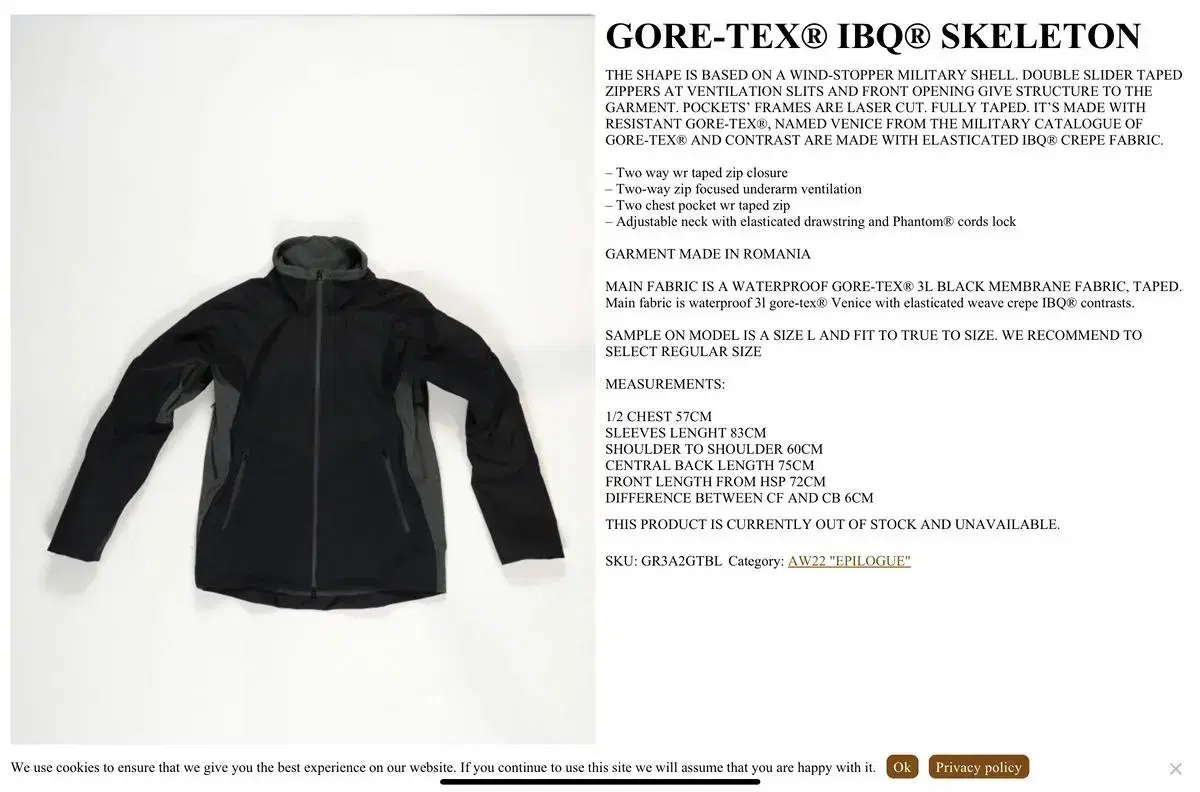 GR10K-GORE-TEX IBQ SKELETON