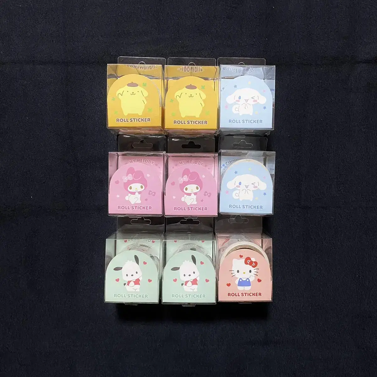 (Official Lowest Price) Sanrio Roll Sticker My Melody Kuromi Kitty Cinnamoroll Pochaco