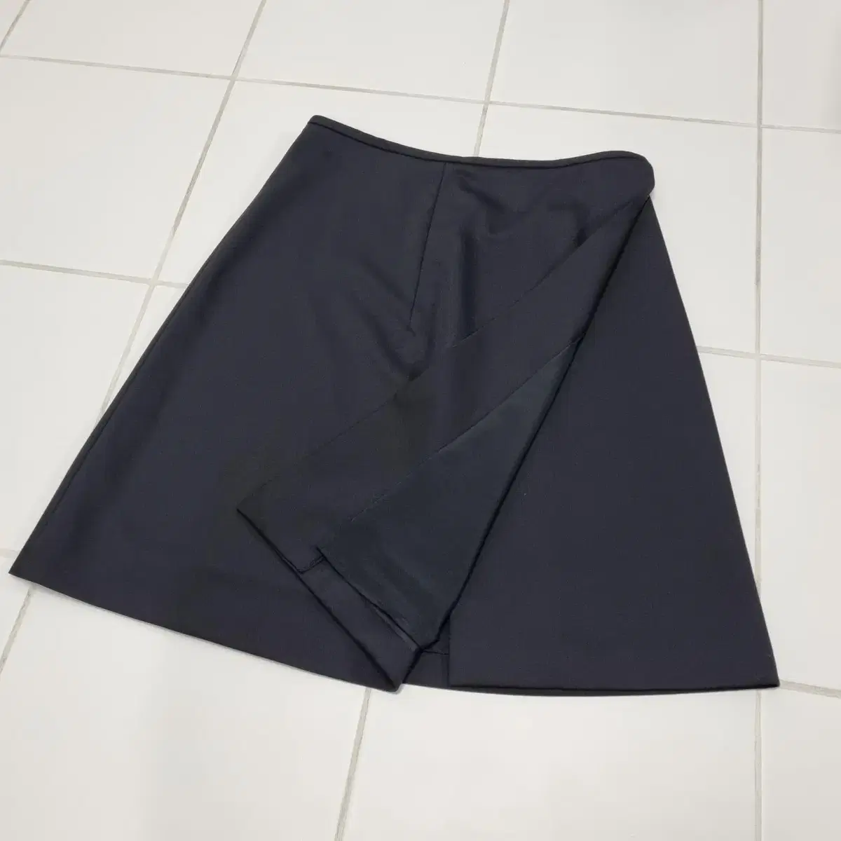 질샌더 NAVY 랩 스커트 - 36   JIL SANDER 치마 미니멀룩