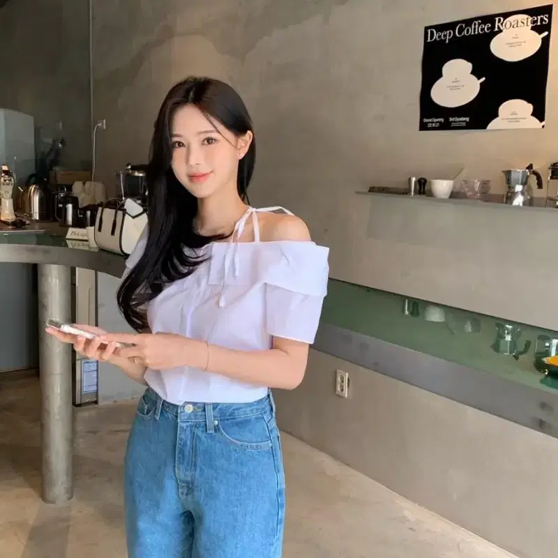 미네트 mer blouse 아이보리