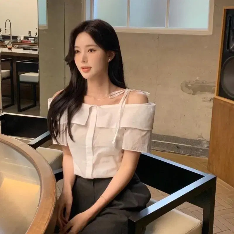 미네트 mer blouse 아이보리