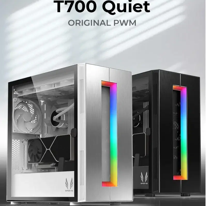 미개봉 새제품 3RSYS T700 Quiet 블랙 미들타워 케이스