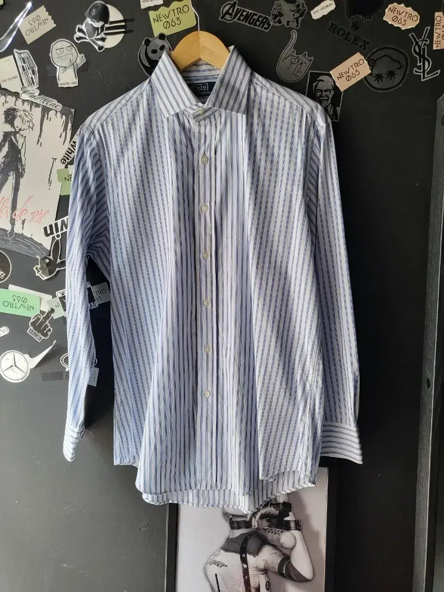 Polo shirt bloo Striped long sleeve XL, 105