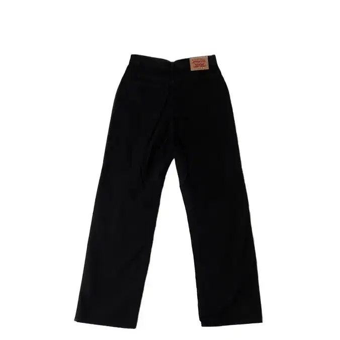 black damage cotton pants