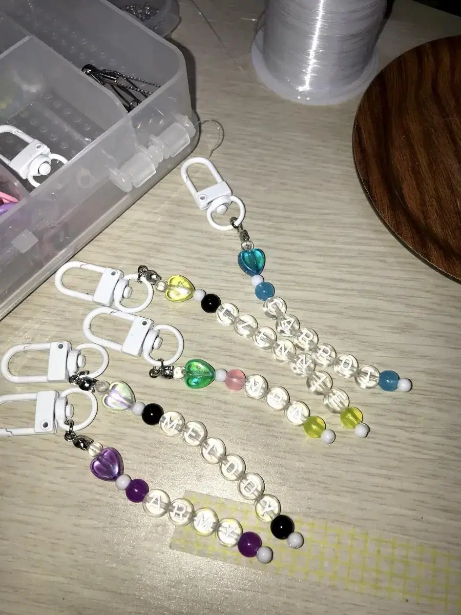 Initial Beads keyring / Goods Decorative / nct txt btob Bangtan