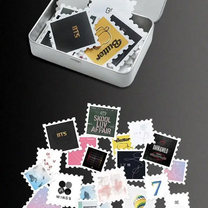 방탄 앨범우표세트Album Postage Stamp Sticker Set