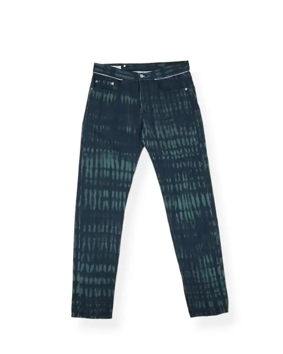 14AW Dries Van Noten Tie-Dye Zipper Trousers in AW