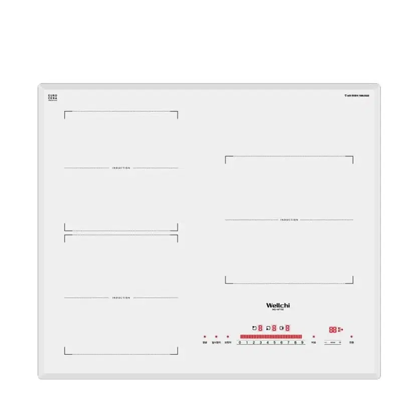 무료배송 웰치 인덕션3구  화이트 최근신제품