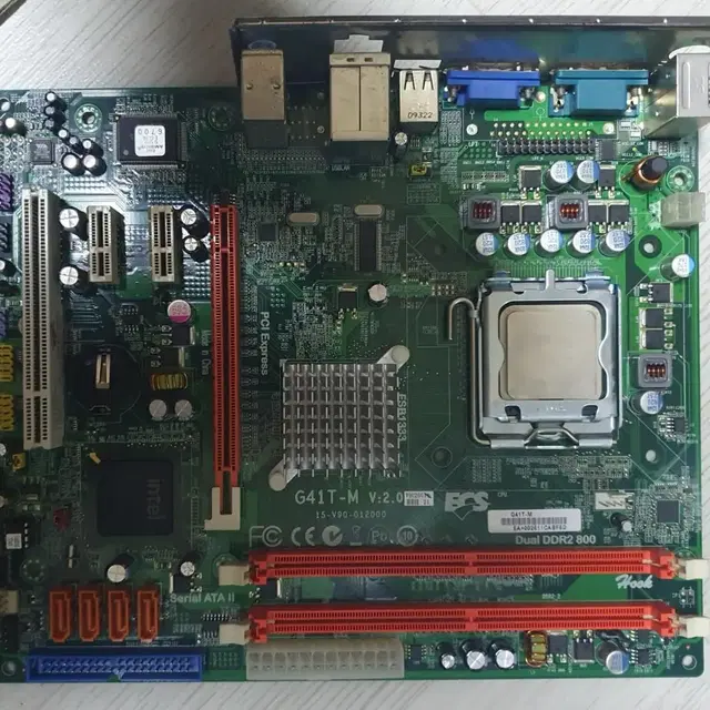 구형 775 메인보드 G41T-M +CPU E8400