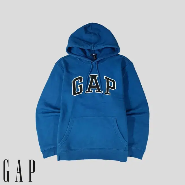 GAP 갭 다크블루 패치 자수 스웻 후드 티셔츠 M