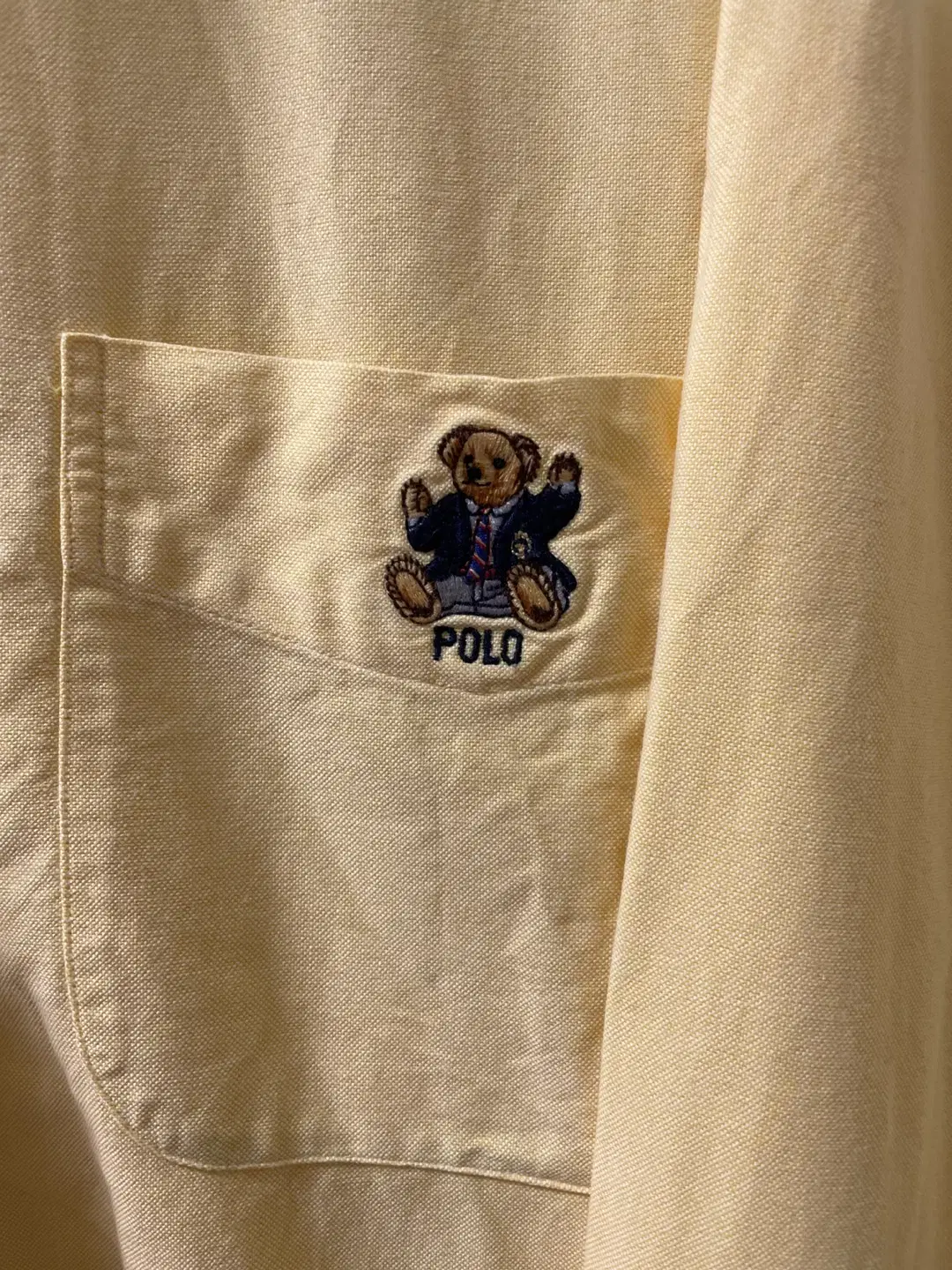 Polo Ralph Lauren Polo Bear Yellow Oxford Shirt