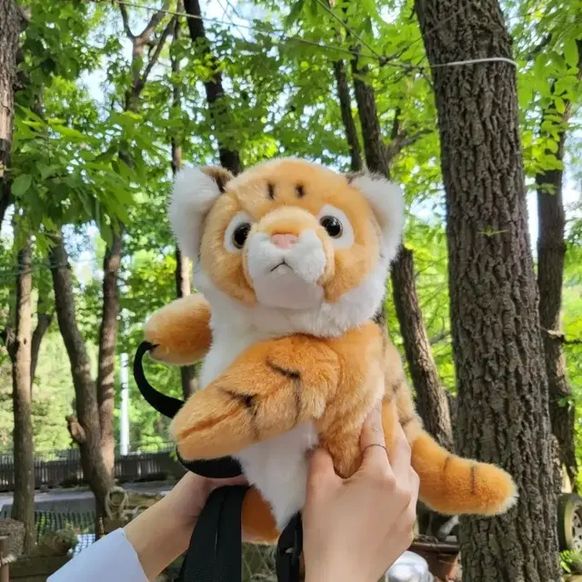 호랑이 가방이랑 호랑이 머리띠 세트로 팔아요