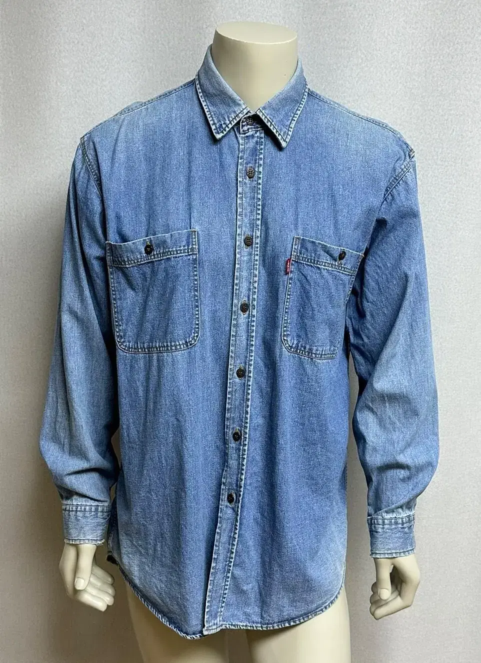 Levi's Vintage Denim Long Sleeve Karati Shirt Southern Jeans Jacket (L)