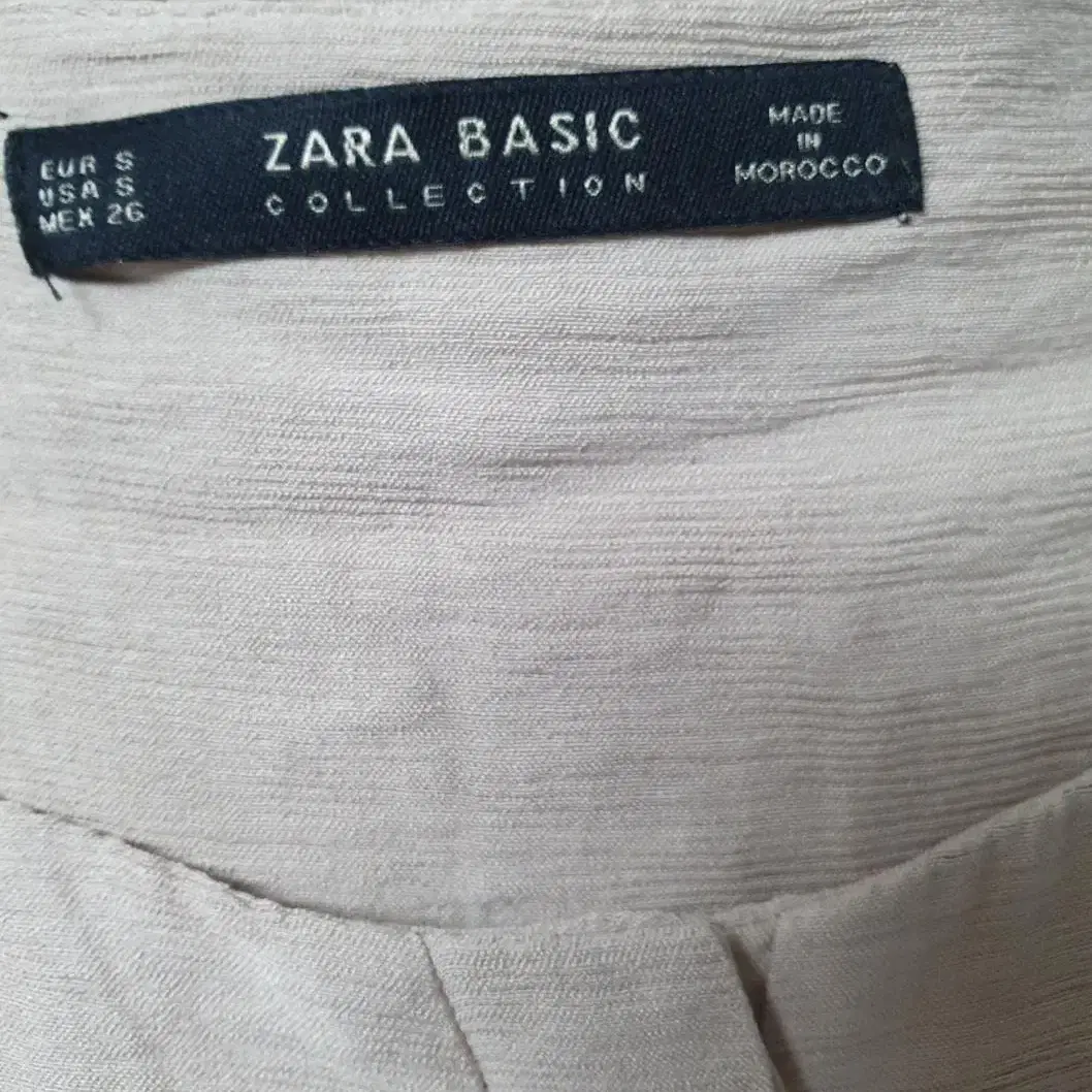 ZARA(정품)자라 민소매 원피스 베이지 시원한 여름 데일리룩