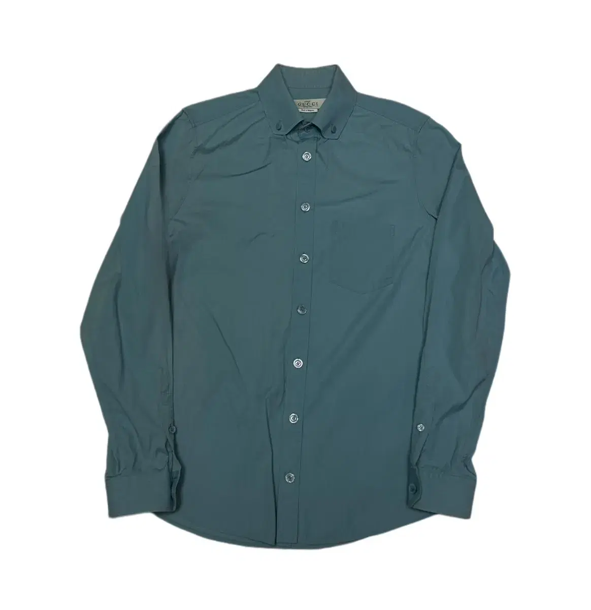 Gucci 02S Sky Blue Pocket Shirt 38 Size