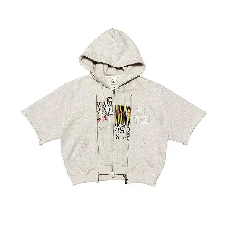 로레일즈 sweat half hoodie zip-up