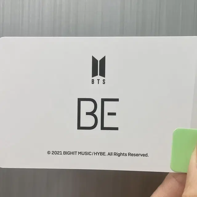 BTS 방탄  큐빅 페인팅 BE 태형포카