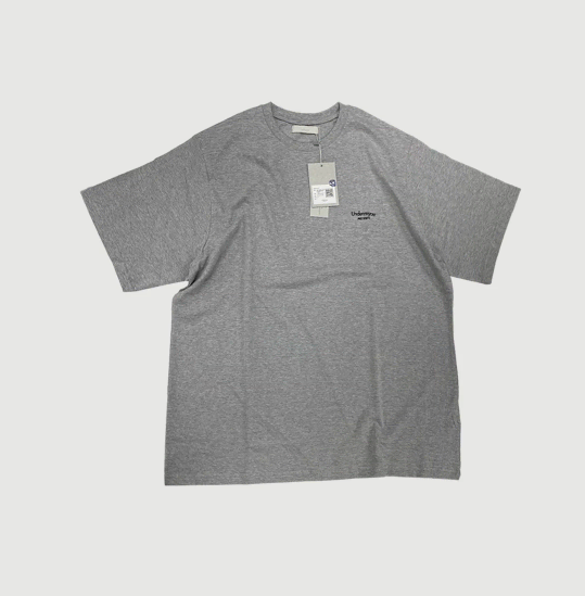 [NEW][1]UNDERMIKA MU.05 Chest Logo Gray Oversized T-shirt