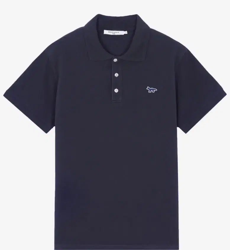 [New]Maison Kitsune Navy Fox Patch Polo