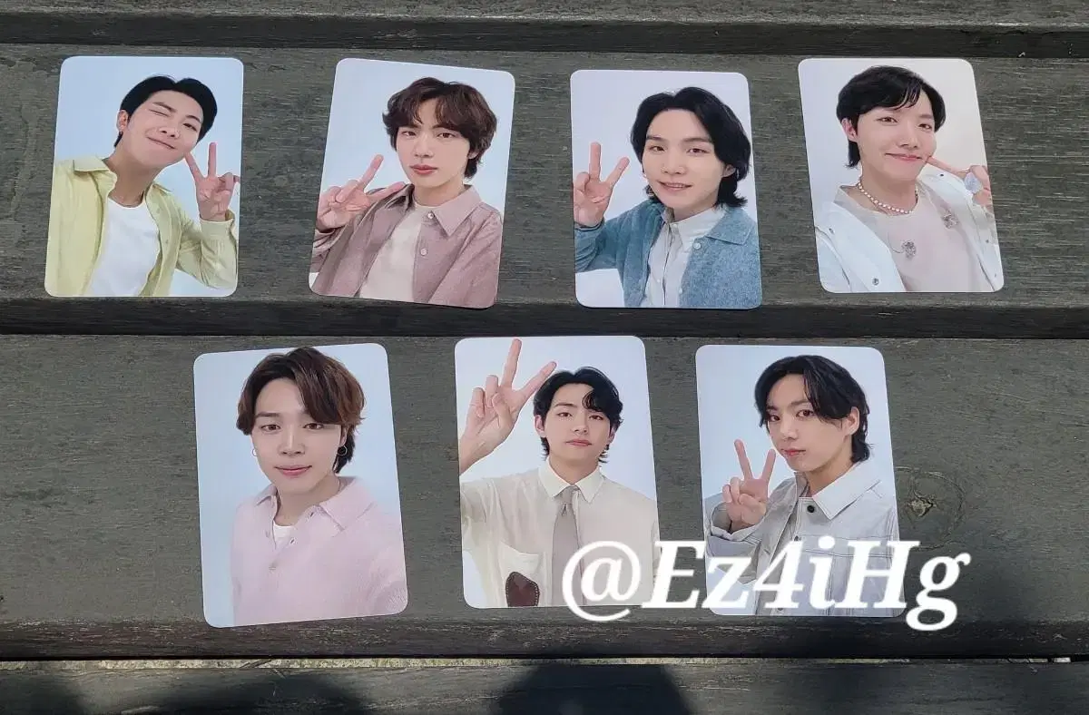 AmiLounge photocard Namjun Seokjin Yoon Ki Hoseok jimin Taehyung jungkook Obang Today's Bangtan