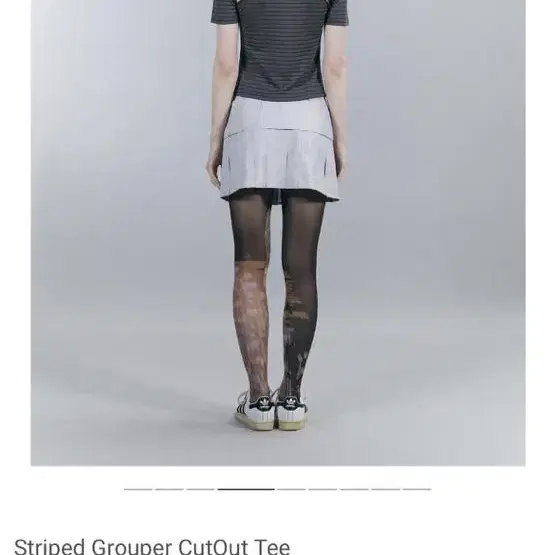 오들리워크샵 Striped Grouper CutOut Tee