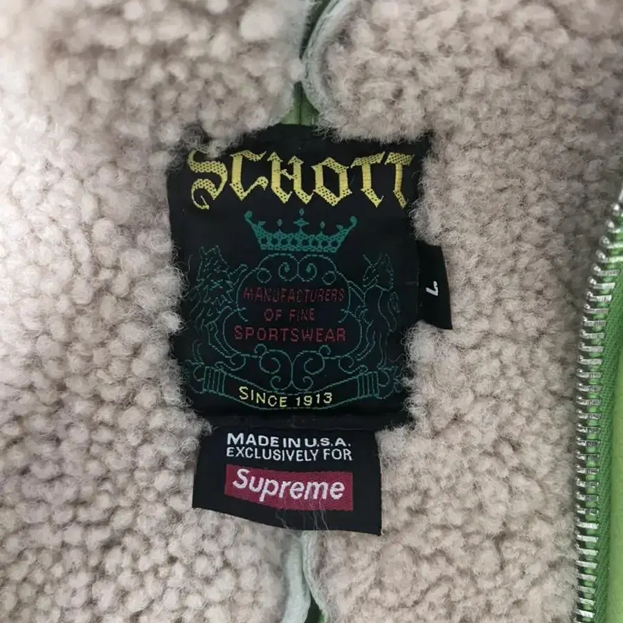 Supreme X Schott 16 F/W 네온