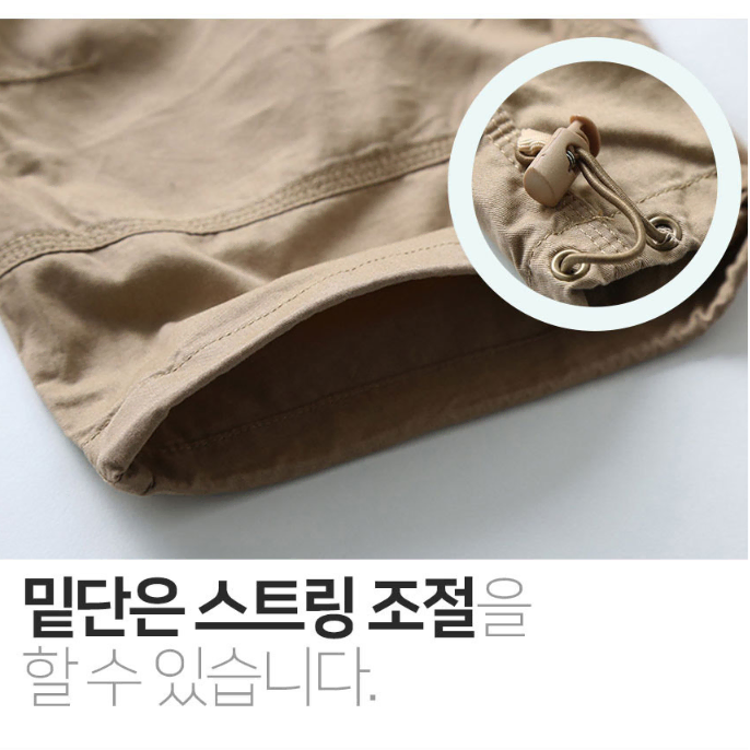 무료배송 7포켓 카고 반바지 남자 밴딩 팬츠 여름 남성 트레이닝복 바지