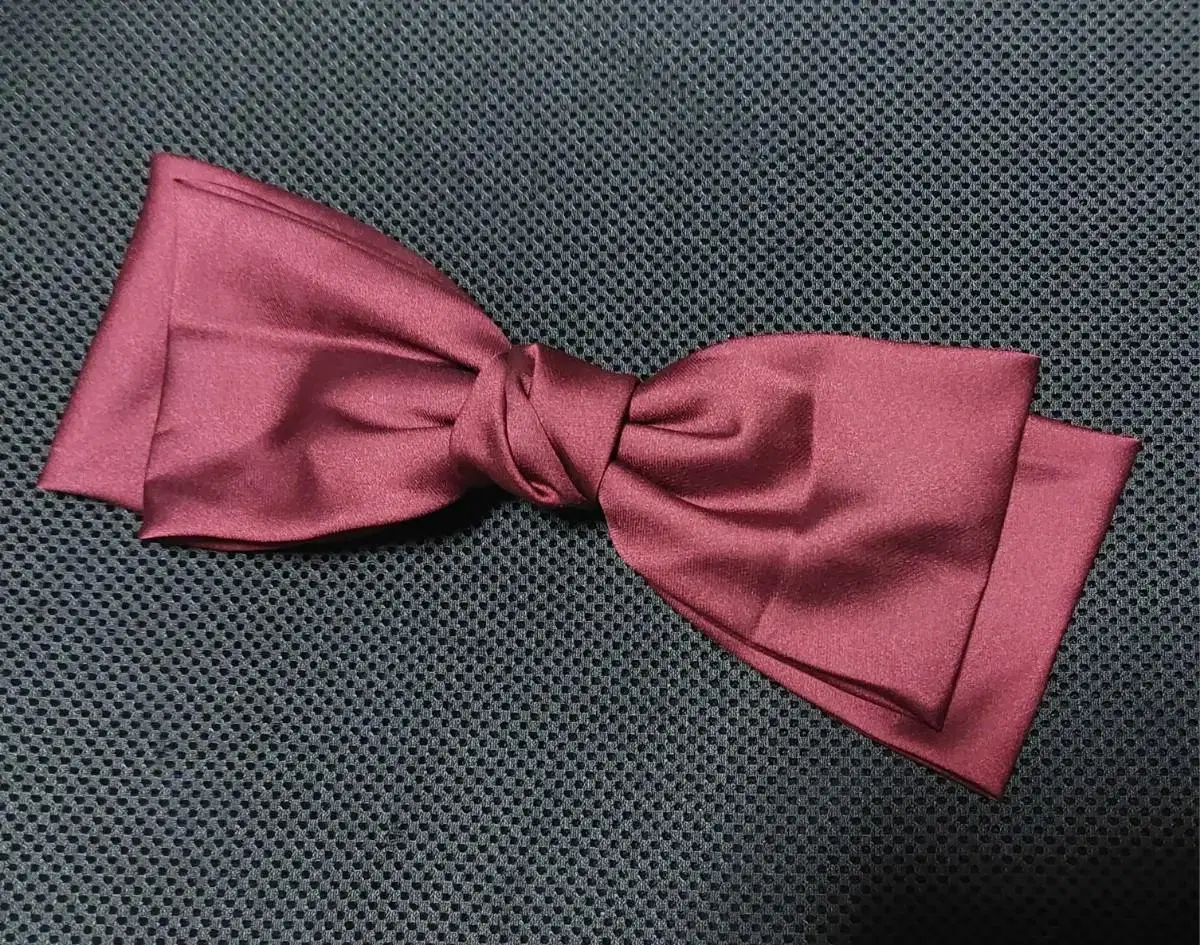 Burgundy Silk Royal Ribbon Auto Pin