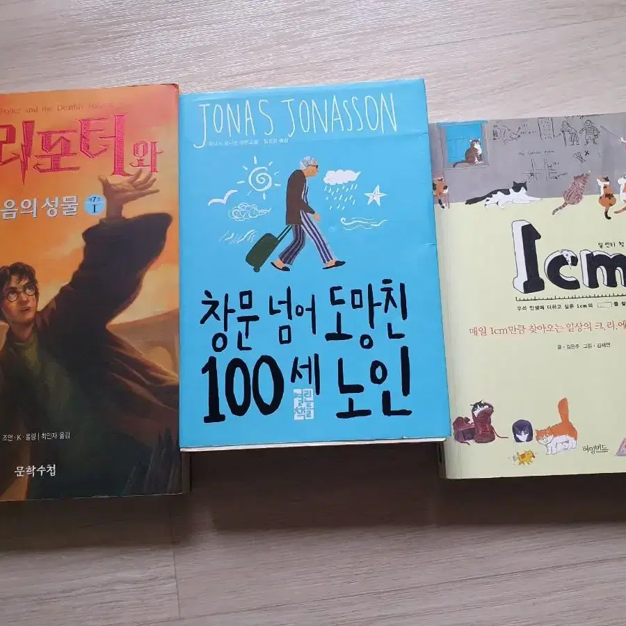 창문 넘어 도망친 100세 노인, 해리포터, 1cm 외 6권 3천원