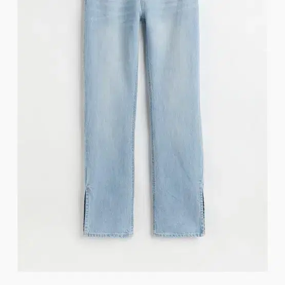 h&m straight high split jeans 36 새거